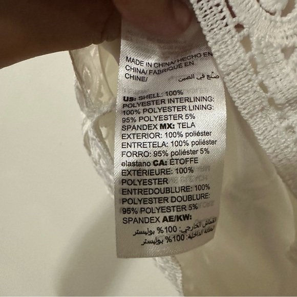 White House Black Market Womens White Dress Size 6 Eyelet Lace Sheath‎ Dress New - Picture 8 of 10